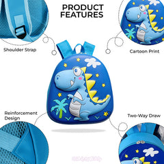 Kindergarten Cute Cartoon Kids School Bag for Boys and Girls (Blue)