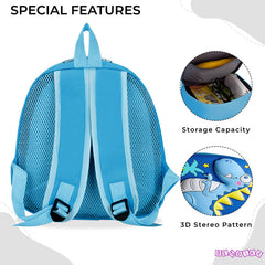 Kindergarten Cute Cartoon Kids School Bag for Boys and Girls (Blue)