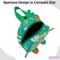 Kindergarten Cute Cartoon Kids School Bag for Boys and Girls (Green)