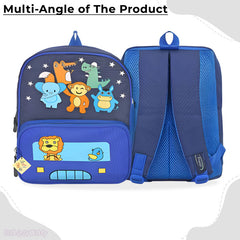 Kindergarten Cute Cartoon Kids School Bag for Boys and Girls (Blue)