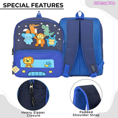 Kindergarten Cute Cartoon Kids School Bag for Boys and Girls (Blue)