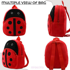 Kindergarten Cute Cartoon Kids School Bag for Boys and Girls (Fabric Bee Red)