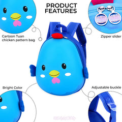 Kindergarten Cute Cartoon Kids School Bag for Boys and Girls (Blue)