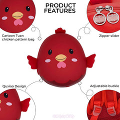 Kindergarten Cute Cartoon Kids School Bag for Boys and Girls (Red)