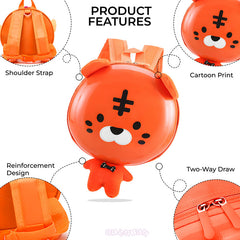 Kindergarten Cute Cartoon Kids School Bag for Boys and Girls (Orange)