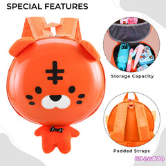 Kindergarten Cute Cartoon Kids School Bag for Boys and Girls (Orange)