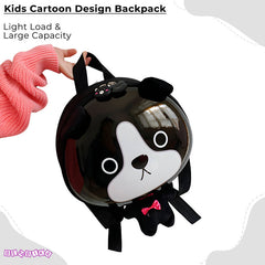 Kindergarten Cute Cartoon Kids School Bag for Boys and Girls (Black)