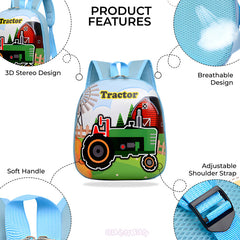 Kindergarten Cute Cartoon Kids School Bag for Boys and Girls (Multicolor)