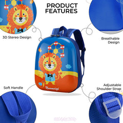 Kindergarten Cute Cartoon Kids School Bag for Boys and Girls (Dark Blue)
