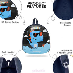 Kindergarten Cute Cartoon Kids School Bag for Boys and Girls (Black)