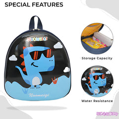 Kindergarten Cute Cartoon Kids School Bag for Boys and Girls (Black)