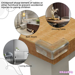 Baby Safety Corner Guards Furniture Edges (PVC L Shaped 4 Pcs)