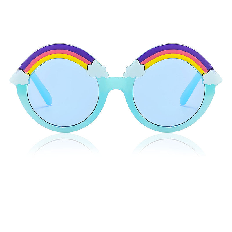 Kids Sunglasses Stylish and Compact Kids Eyewear for Summer (Blue)