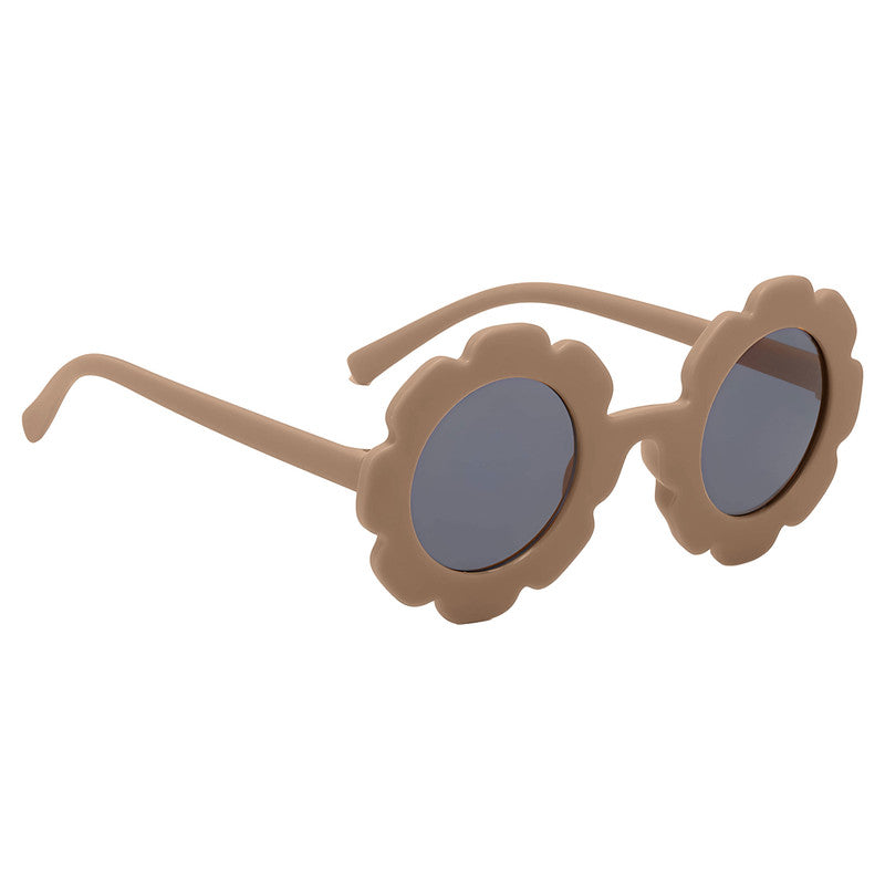 Kids Sunglasses Stylish and Compact Kids Eyewear for Summer (Beige)
