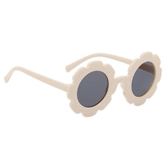 Kids Sunglasses Stylish and Compact Kids Eyewear for Summer (Floral White)