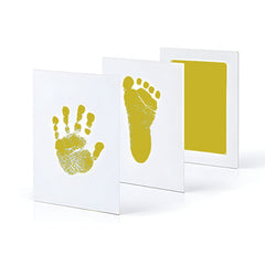 Safe and Non Toxic Ink Pad for Baby Foot Prints and Handprints (Yellow)