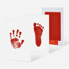 Safe and Non Toxic Ink Pad for Baby Foot Prints and Handprints (Red)
