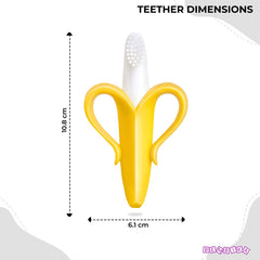 BPA Free Silicone Teething Toy for Baby (Banana Honey)