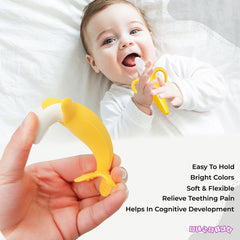 BPA Free Silicone Teething Toy for Baby (Banana Honey)