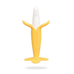 BPA Free Silicone Teething Toy for Baby (Banana Yellow)