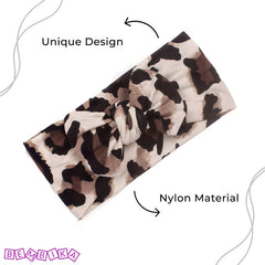 Baby Headband for Baby Hair Accessories for infant (Leopard Print Coffee)