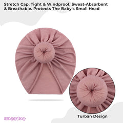 Compact and Stylish Baby Cap (Bun Periwinkle)