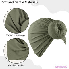 Compact and Stylish Baby Cap (Bun Grey)