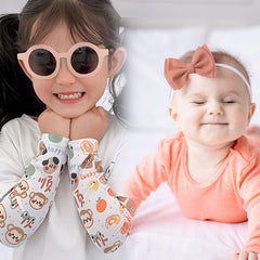 Fashionable Sunglasses and Headband for Kids & Baby Girls (Plain Pink)