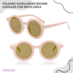 Fashionable Sunglasses and Headband for Kids & Baby Girls (Plain Pink)