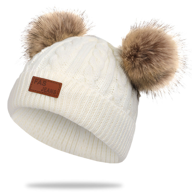 Compact and Stylish Baby Cap (White)