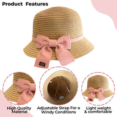 Adorable Hat and Purse Set for Baby Girls (Pink)