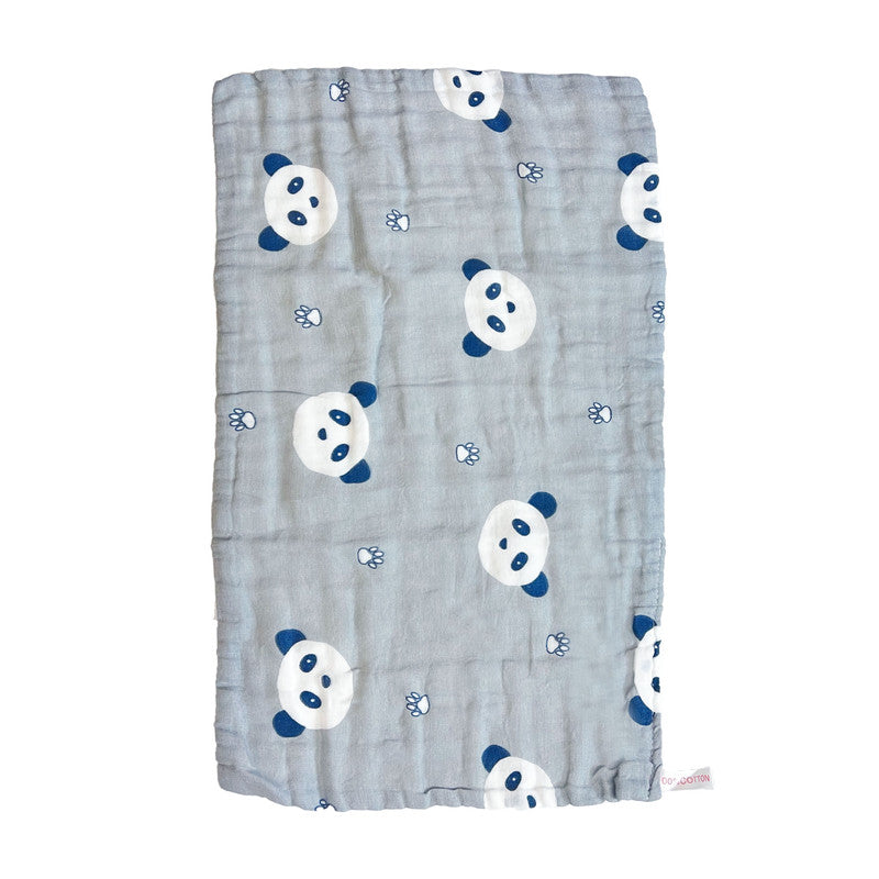 Muslin Baby Burp Cloths 60 X 60cm Blanket for Newborn (Grey)