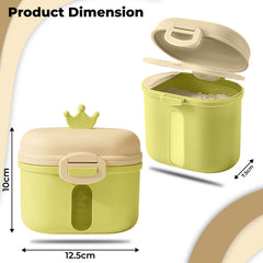 Baby Milk Powder Storage Container with Scoop (Green)