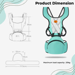 Baby Essential Hands Free Baby Carrier for Toddler (Sky Blue)