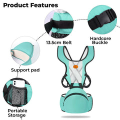 Baby Essential Hands Free Baby Carrier for Toddler (Sky Blue)