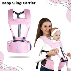 Baby Essential Hands Free Baby Carrier for Toddler (Light Pink)