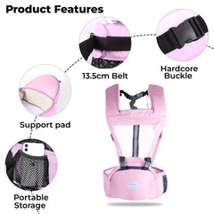 Baby Essential Hands Free Baby Carrier for Toddler (Light Pink)