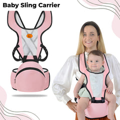 Baby Essential Hands Free Baby Carrier for Toddler (Light Pink)