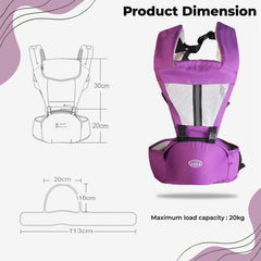 Baby Essential Hands Free Baby Carrier for Toddler (Magenta)