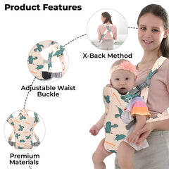 Baby Essential Hands Free Baby Carrier for Toddler (Cactus)