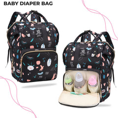 Mother Backpack for Baby Feeding and Nursing (Black)