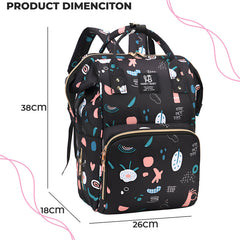 Mother Backpack for Baby Feeding and Nursing (Black)
