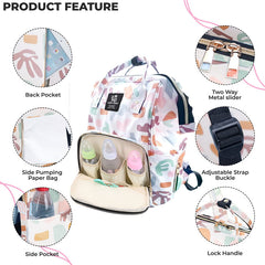 Mother Backpack for Baby Feeding and Nursing (Multi Color)