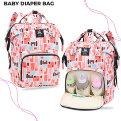 Mother Backpack for Baby Feeding and Nursing (Peach)