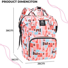 Mother Backpack for Baby Feeding and Nursing (Peach)