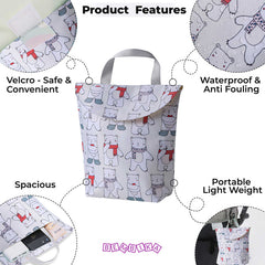 Mother Backpack for Baby Feeding and Nursing (White)