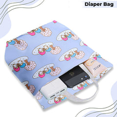 Mother Backpack for Baby Feeding and Nursing (Blue)