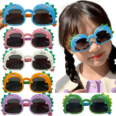 Kids Sunglasses Stylish and Compact Kids Eyewear for Summer (Blue)