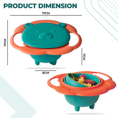 Bembika Baby Feeding Bowl ExceptionalQuality KidsÃ¢â‚¬â„¢ Bowl for Easy Feeding Compact and Stylish Baby AntiScalding and AntiFall Food Bowl (Dark Green)