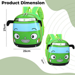 Kindergarten Cute Cartoon Kids School Bag for Boys and Girls (Green)